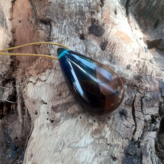 Driftwood with multi coloured resin