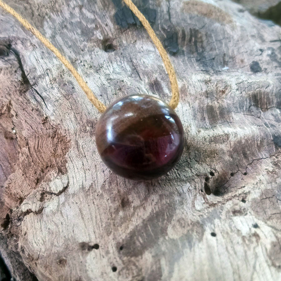 Driftwood with purple resin