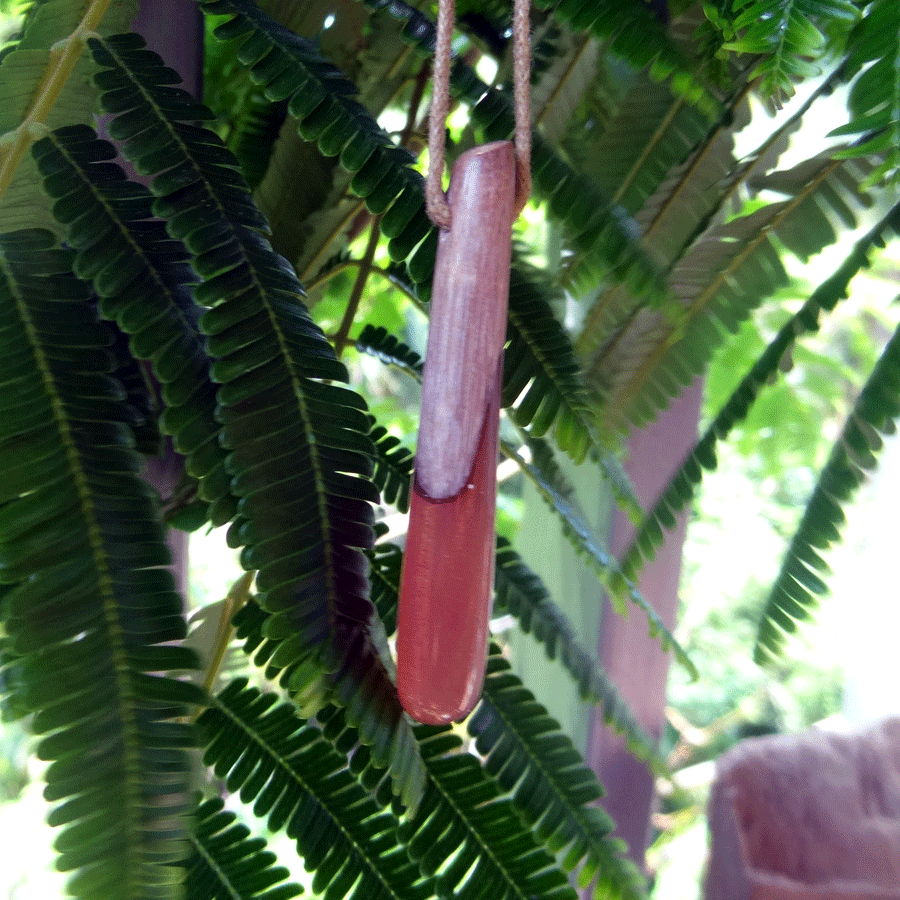 Driftwood with pink resin