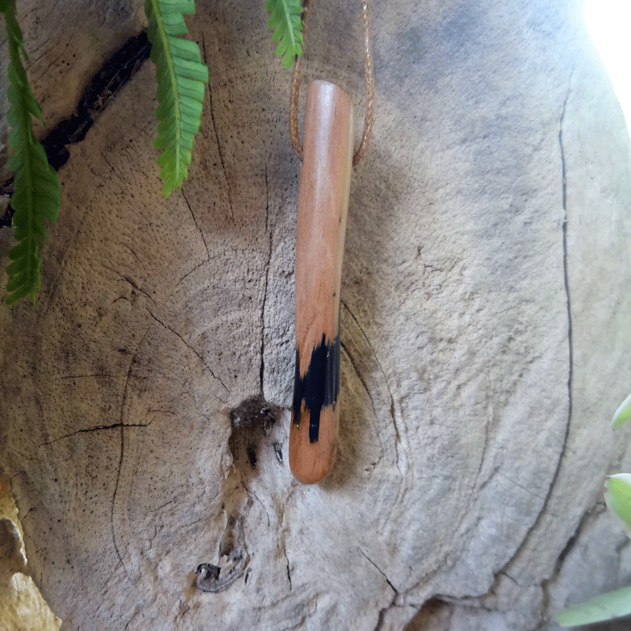 Driftwood with black resin