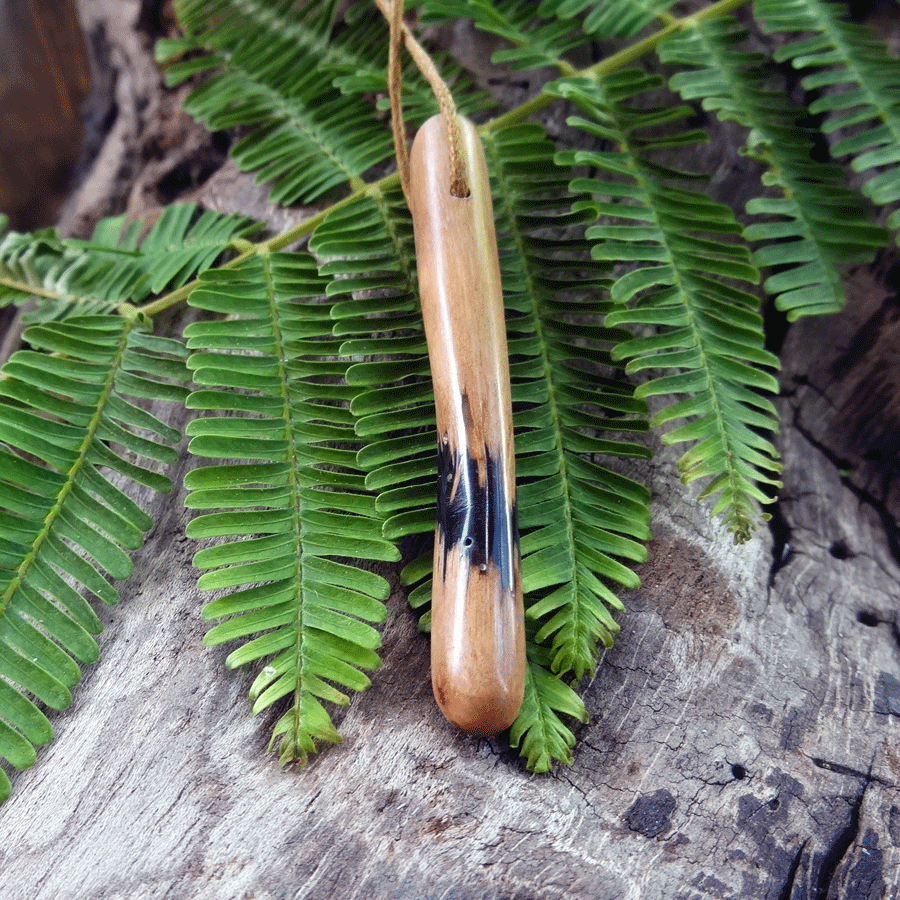 Driftwood with black resin