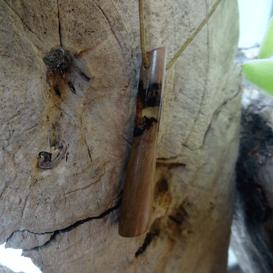 Driftwood with transparent resin