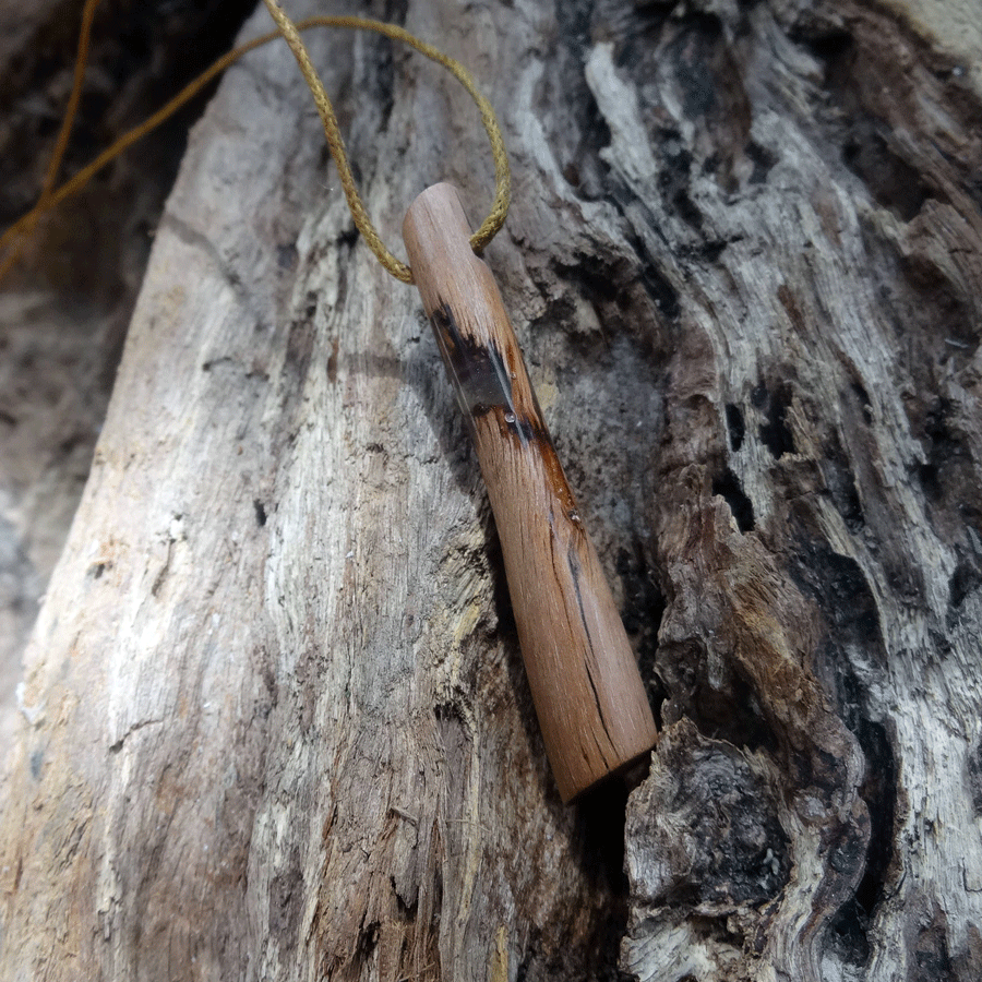 Driftwood with transparent resin