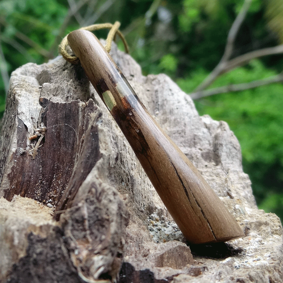 Driftwood with transparent resin