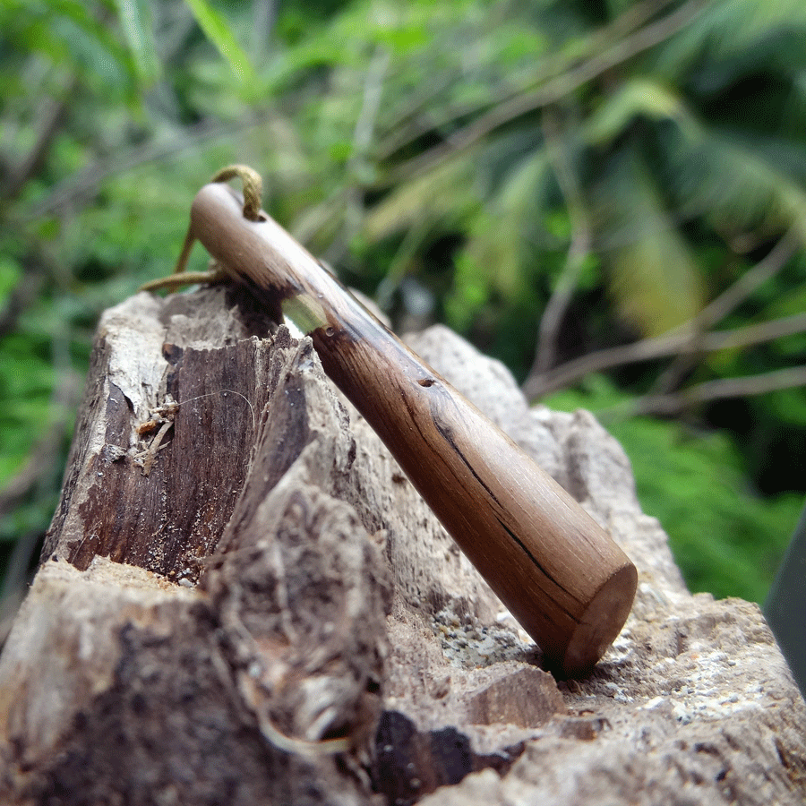 Driftwood with transparent resin