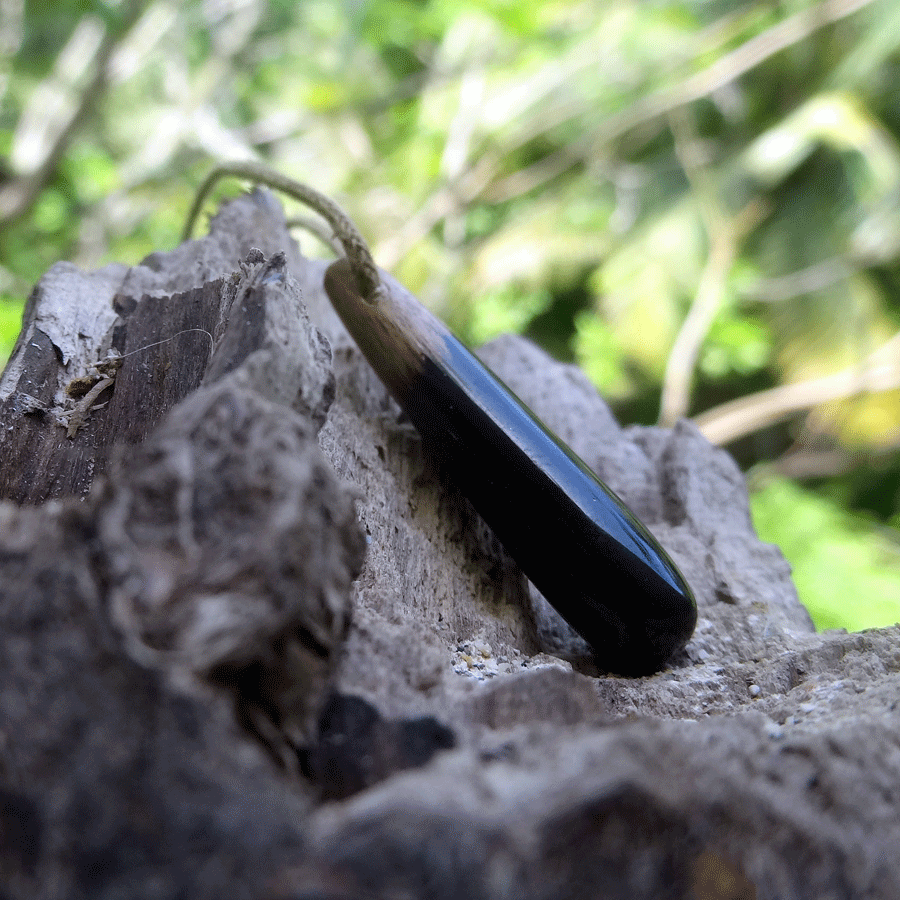 Driftwood with black resin