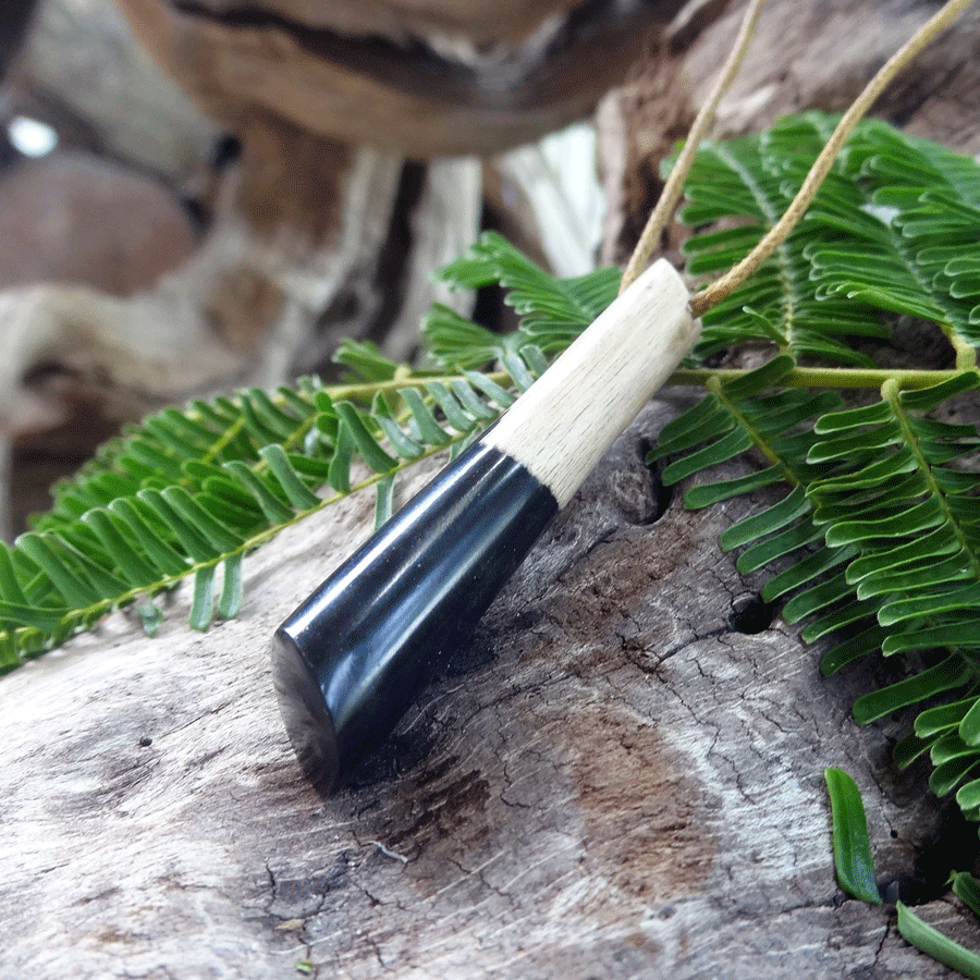 Driftwood with black resin