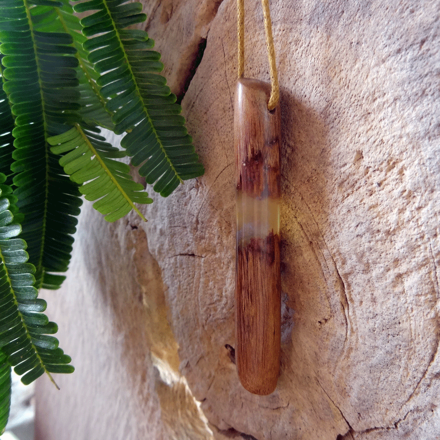 Driftwood with transparent resin