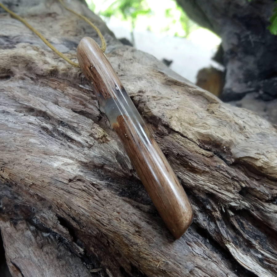 Driftwood with transparent resin