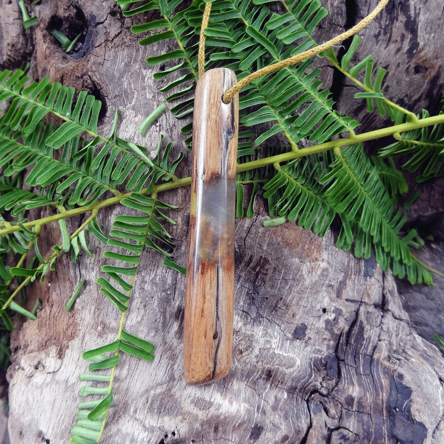 Driftwood with transparent resin