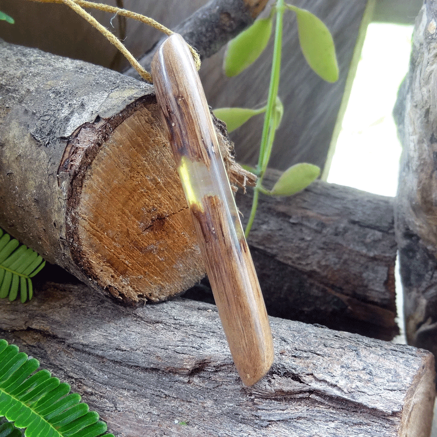 Driftwood with transparent resin