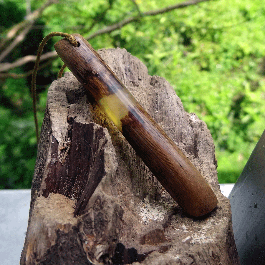 Driftwood with transparent resin