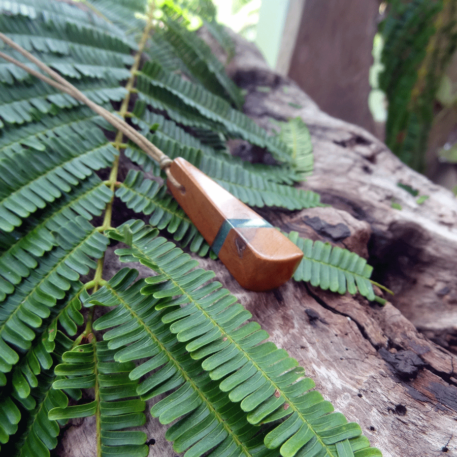 Driftwood with turquoise resin